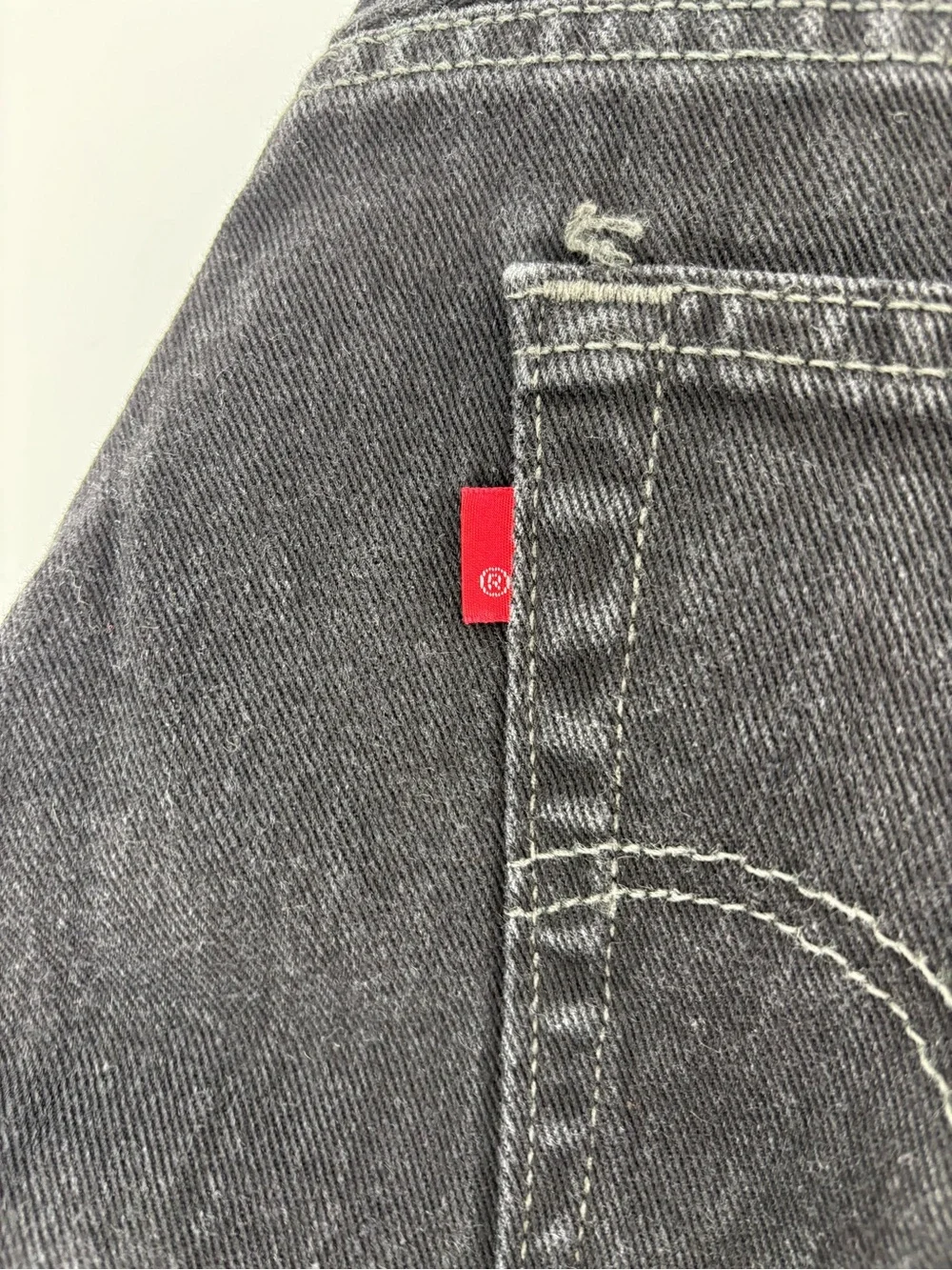 Vtg Levis 505 Black Denim Jeans Mens 36x29 Made In Canada 100% Cotton Regular